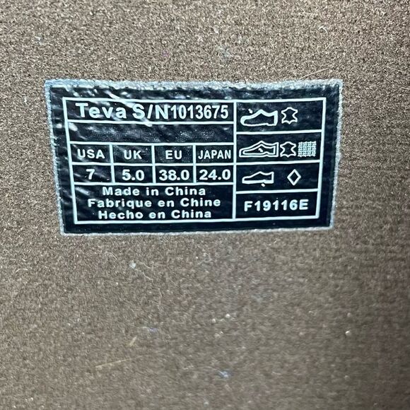 Teva Foxy Brown Waterproof Boots size 7 - Picture 9 of 12